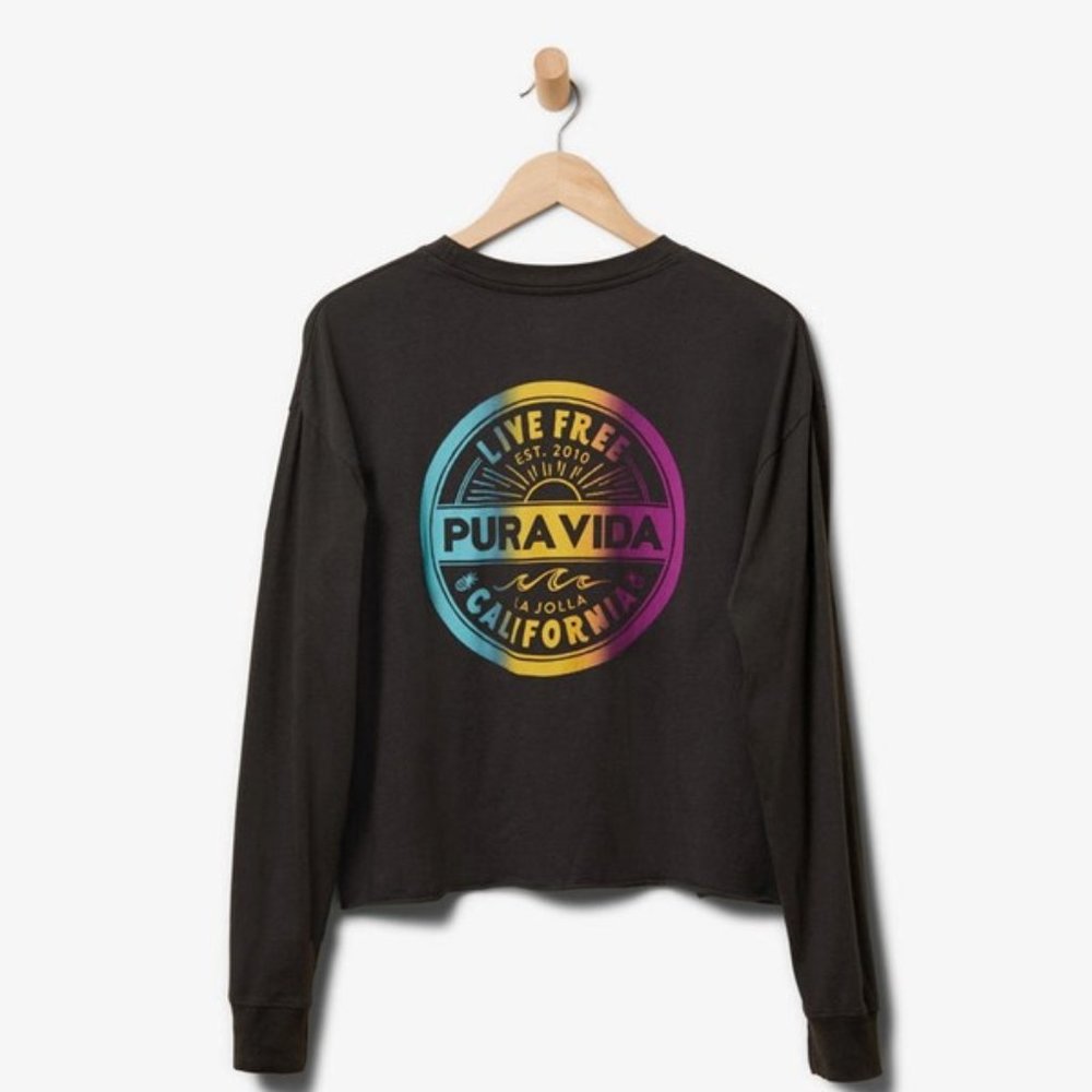 Pura Vida LIVE FREE LONG SLEEVE TEE